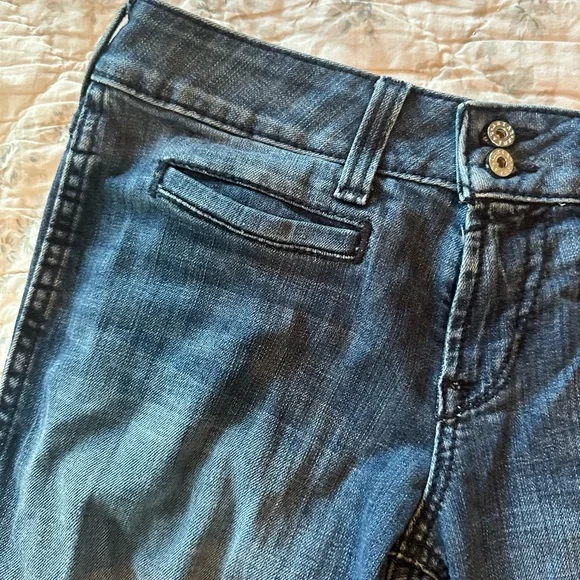 Women's Blue Boot Cut Jeans - Picture 3 of 4